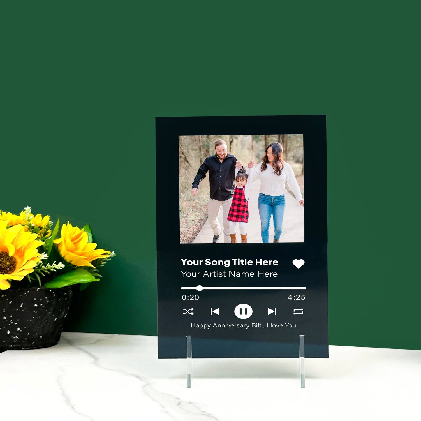 Spotify Memories Plaque