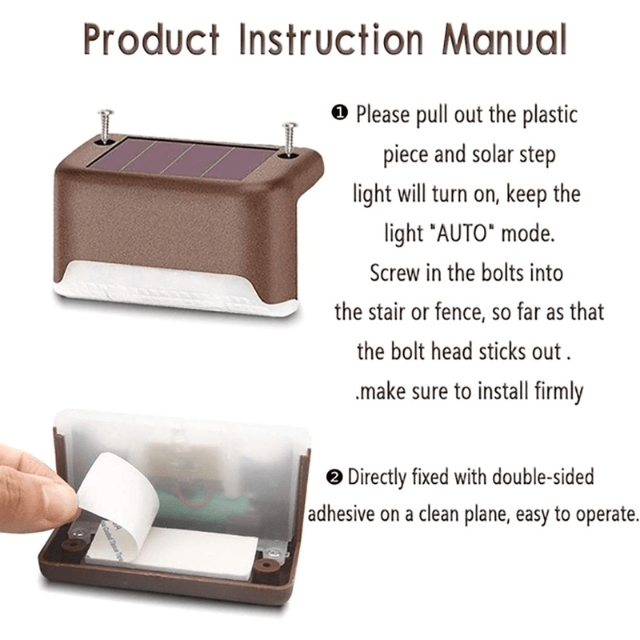 Warm Light LED Solar Pathway Lights - JHR