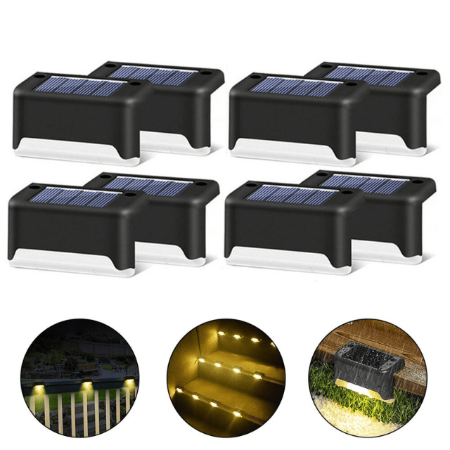 Warm Light LED Solar Pathway Lights - JHR