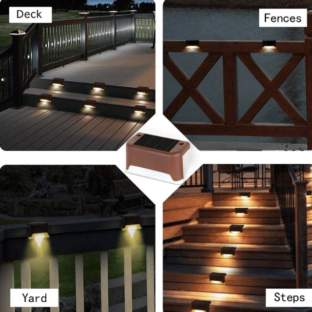 Warm Light LED Solar Pathway Lights - JHR